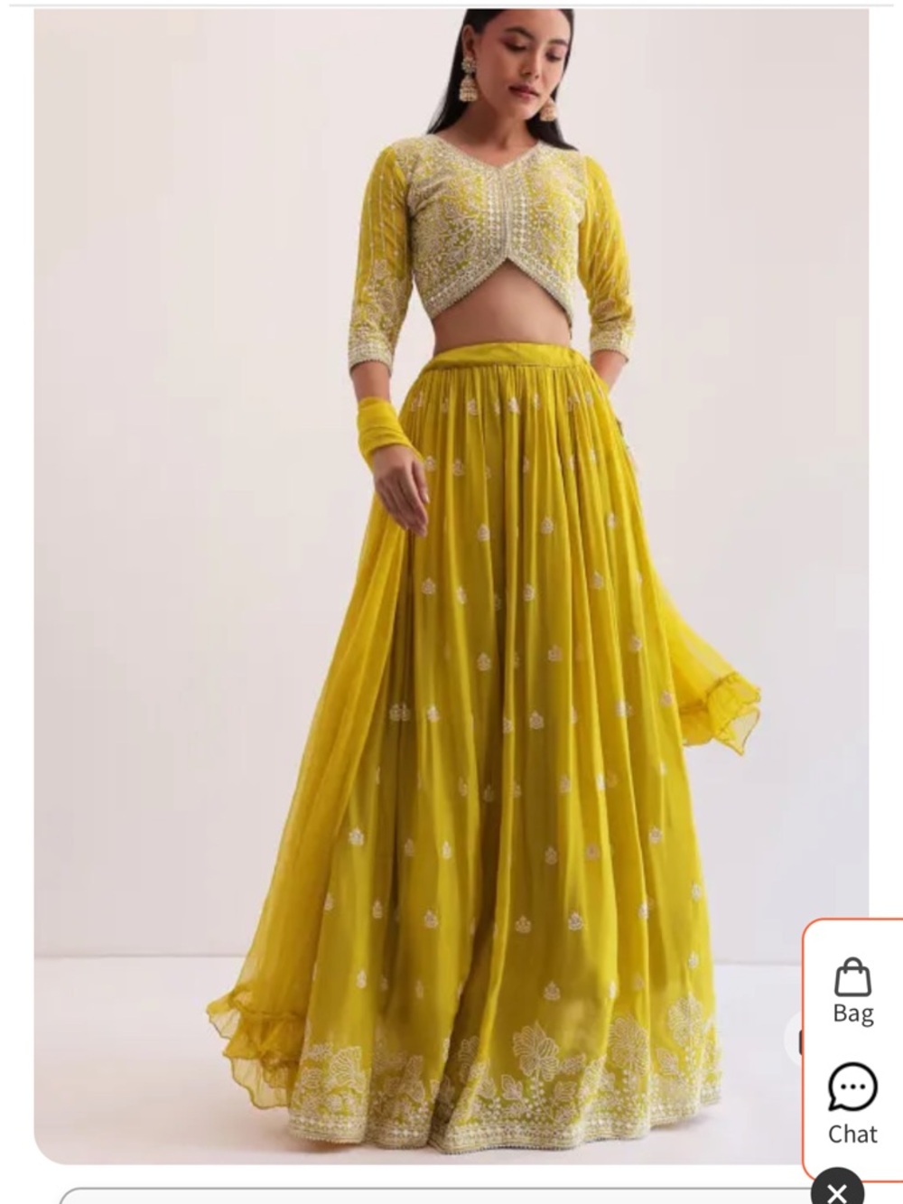 Embroidered Yellow Maxi Dress with Silver Accents - Women's Festive Gown